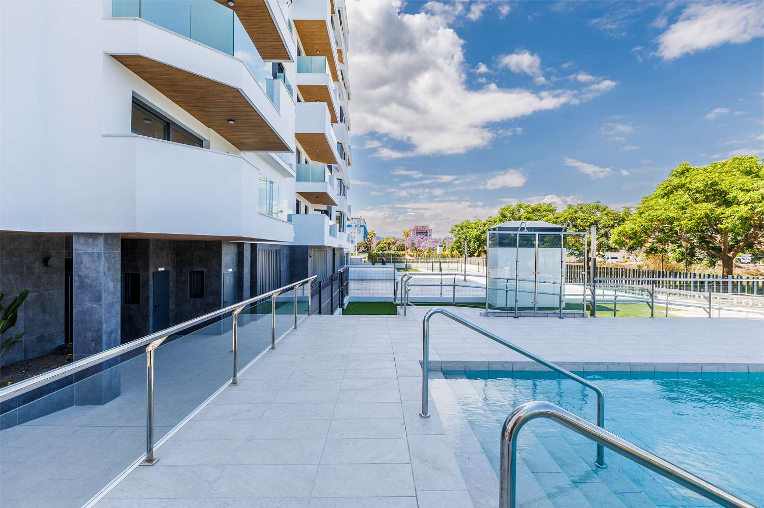 Recently built apartment by the sea